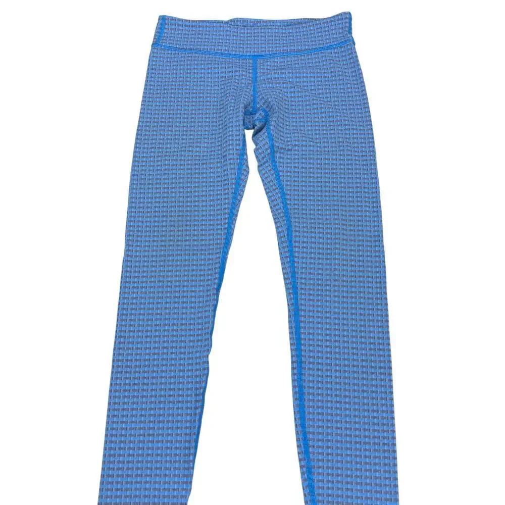 IVIVVA By Lululemon Girls Rhythmic Tight Leggings Blue Gray Sz 12